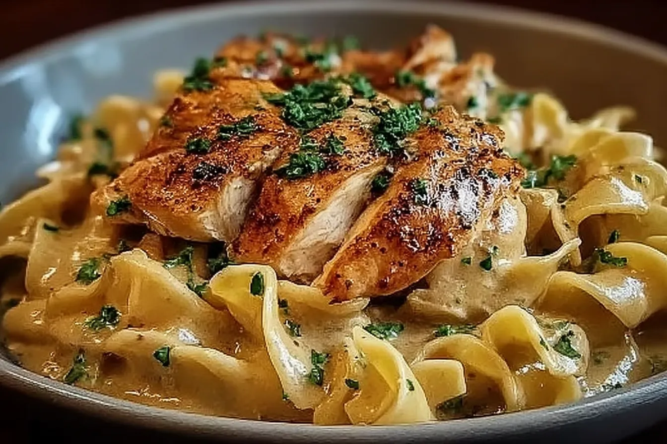 Chicken with Buttered Noodles
