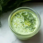 Chilled Cucumber Soup with Fresh Herbs in a Bowl