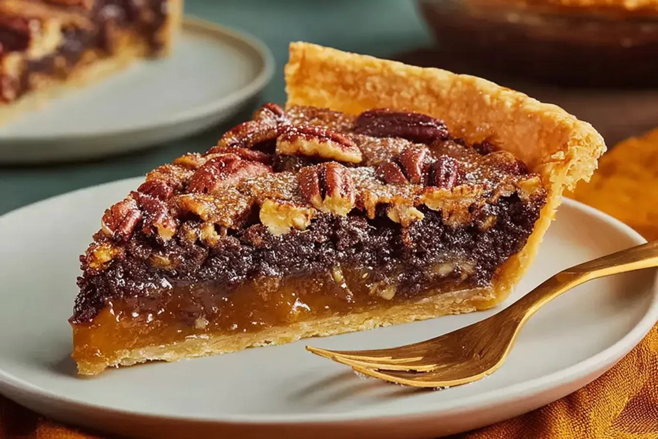 Chocolate Bourbon Pecan Pie