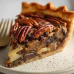 Chocolate Chip Pecan Pie Slices - Tempting Dessert
