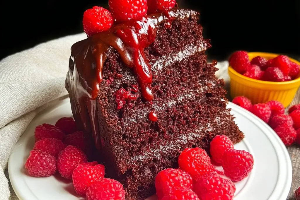 Chocolate Raspberry Cake {With Cake Mix} – A Slice of Heaven