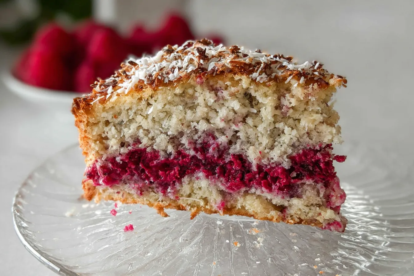 Coconut and Raspberry Cake – Diabetic Friendly