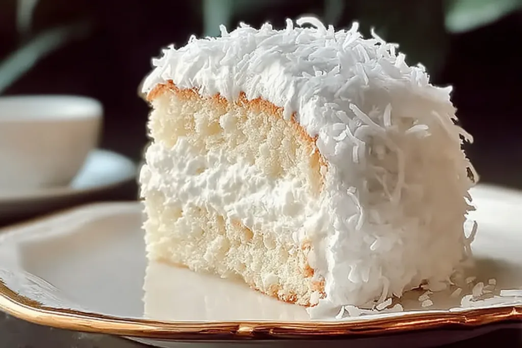 Coconut Cloud Cake Freshly Baked