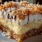 Coconut Cream Dream Bars Ready to Serve