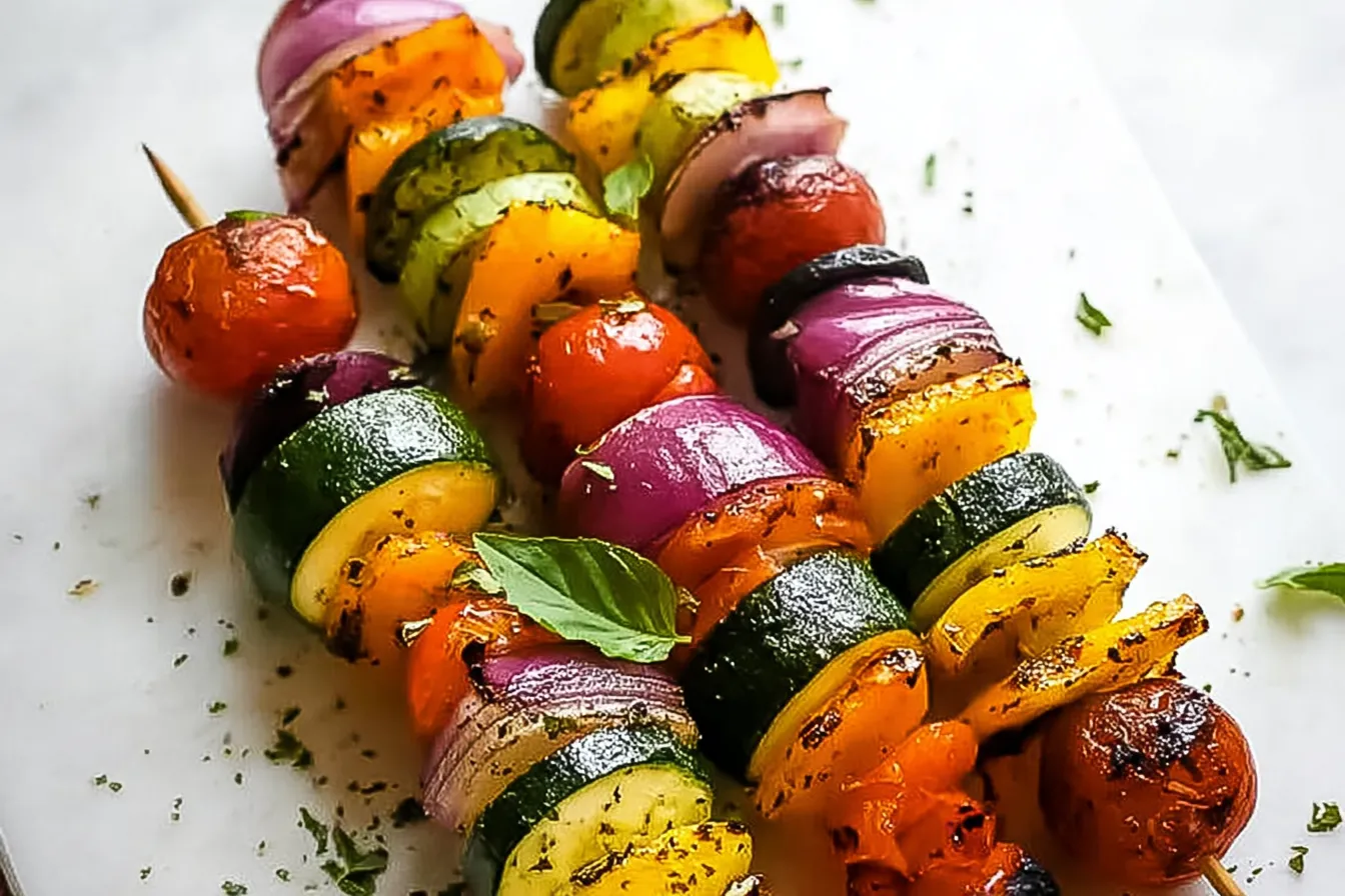 Colorful Grilled Veggie Skewers
