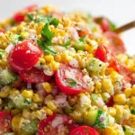 Fresh Corn Salad with Vegetables