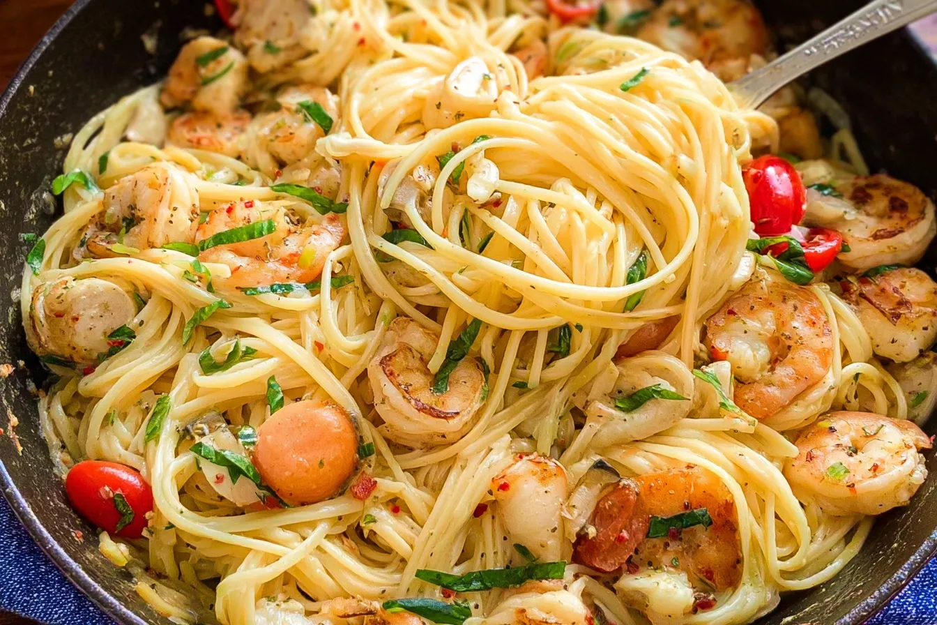 Creamy Seafood Pasta (Easy Weeknight Meal): A Delightful Treat 4 Creamy Seafood Pasta (Easy Weeknight Meal)