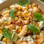 Creamy Street Corn Pasta Salad in a Bowl