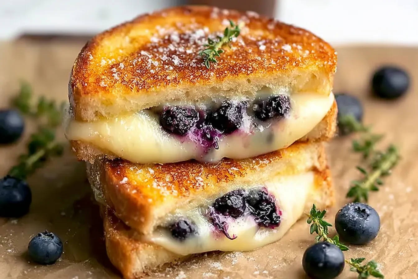 Crispy Blueberry Grilled Cheese 