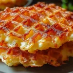 Crispy Waffle Iron Hashbrowns Freshly Made