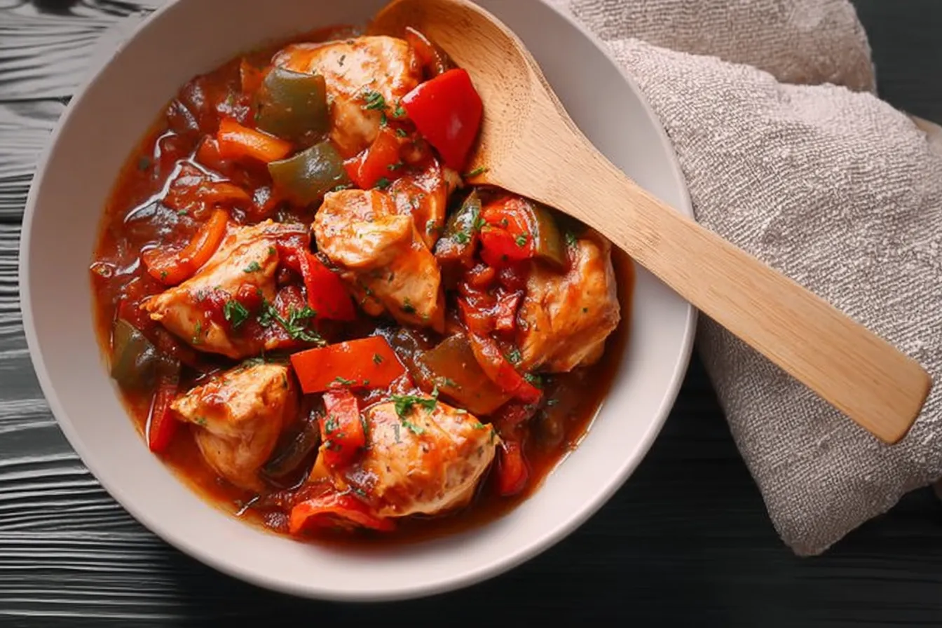 Crock Pot Chicken Cacciatore