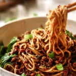 Delicious Dan Dan Noodles Ready to Serve