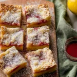 Delicious Lemon Rhubarb Bars - Fresh Out of the Oven