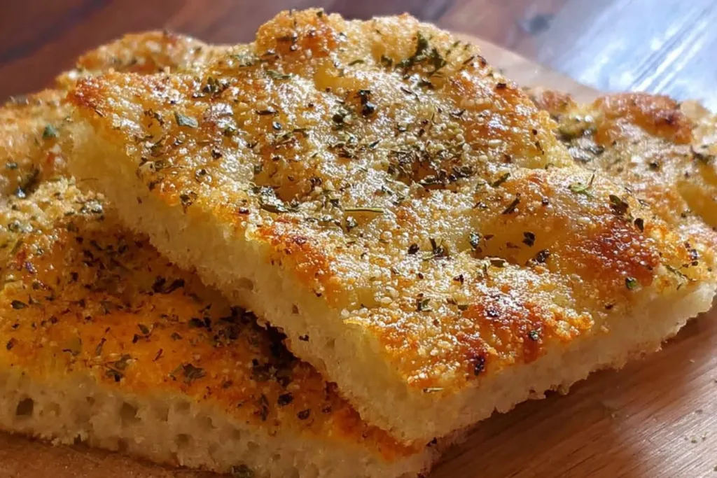 Deliciously Easy Garlic Herb Focaccia Freshly Baked