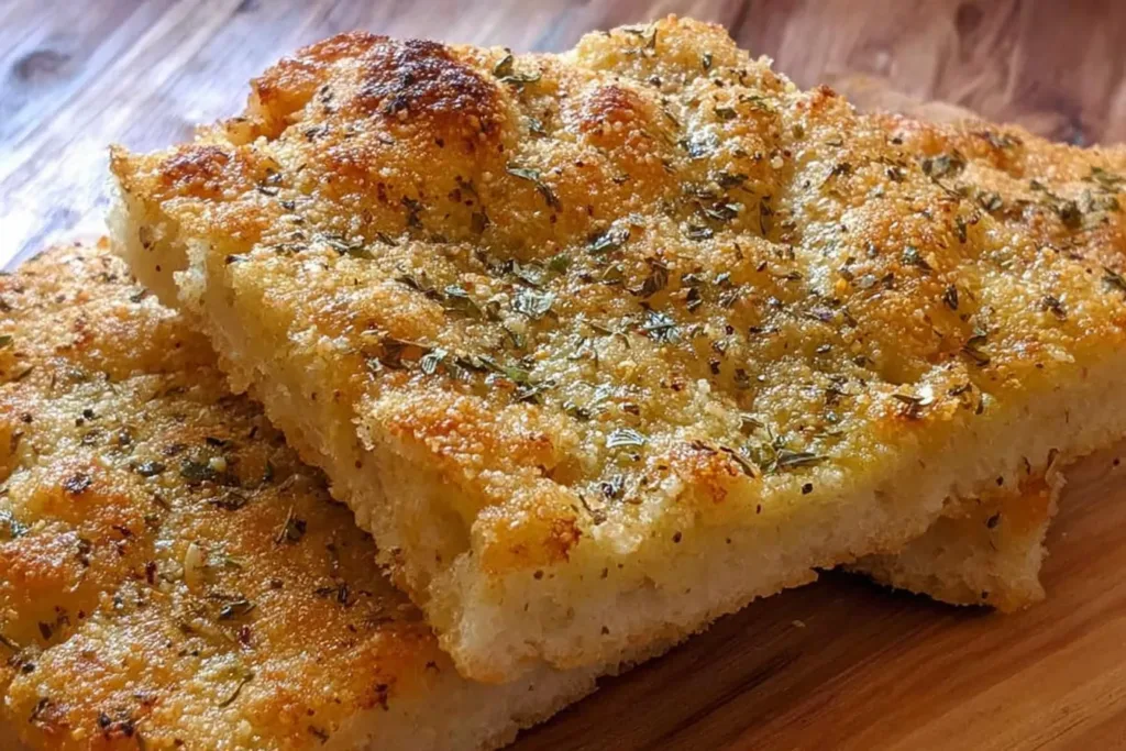 Deliciously Easy Garlic Herb Focaccia Fresh Out of the Oven