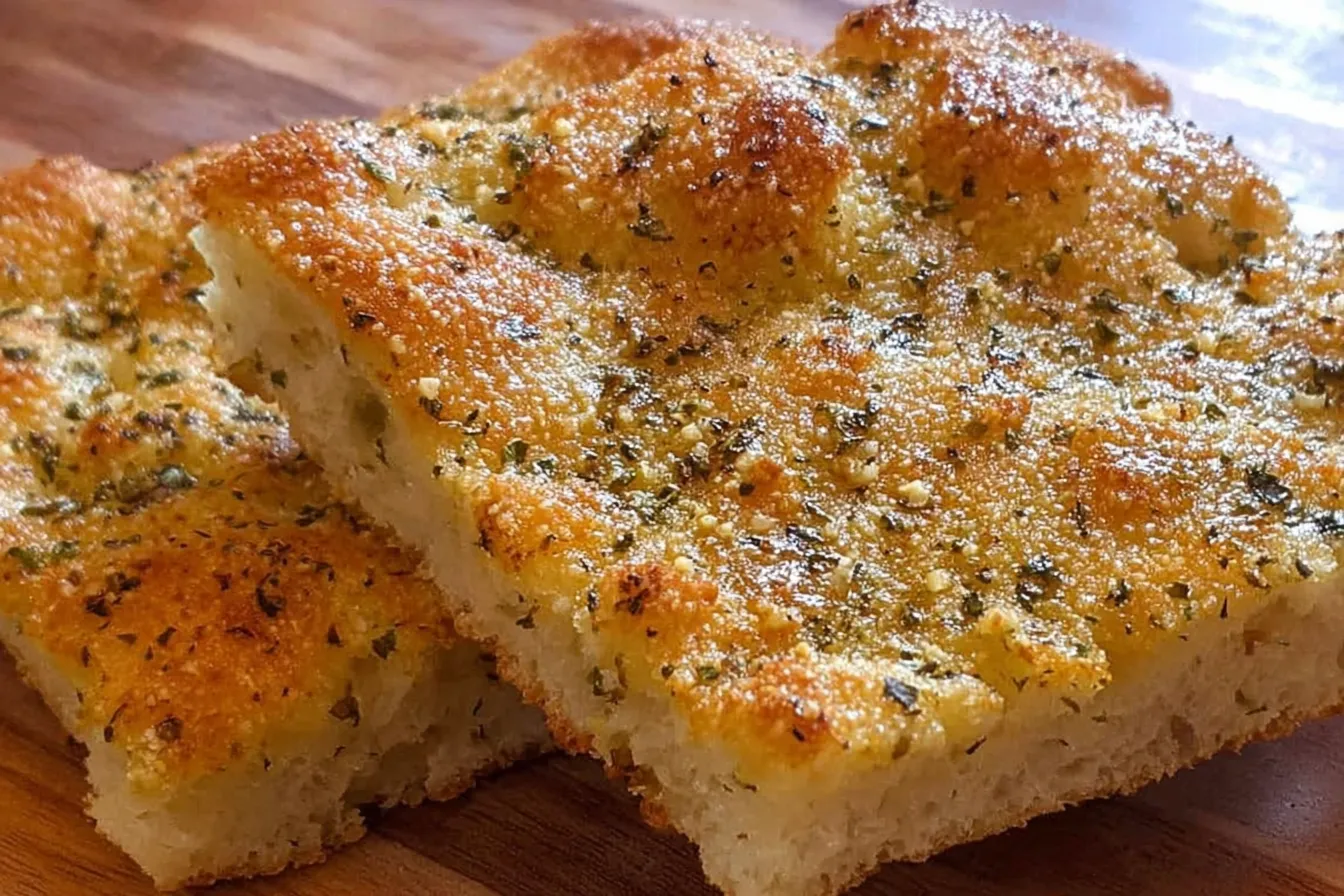 Deliciously Easy Garlic Herb Focaccia