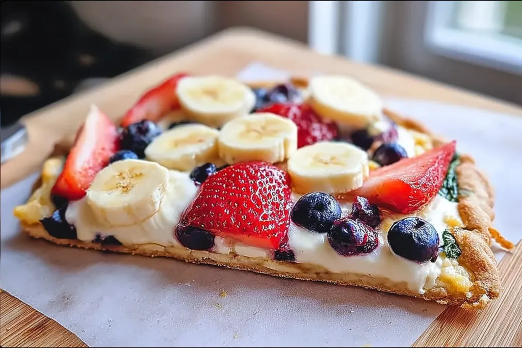 Deliciously Healthy Breakfast Pizza Sliced and Ready to Serve