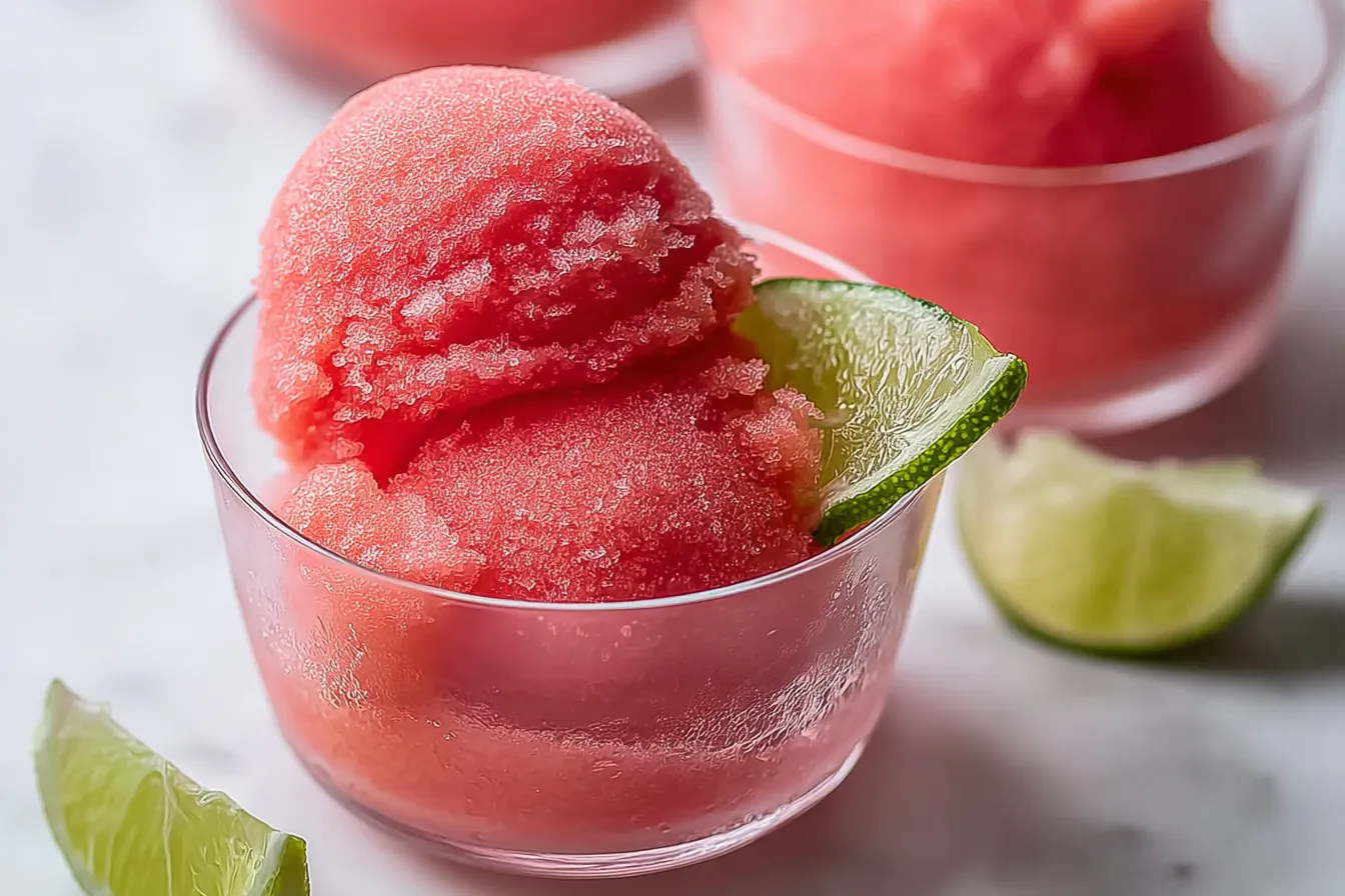 Easy 2-Ingredient Watermelon Sorbet 