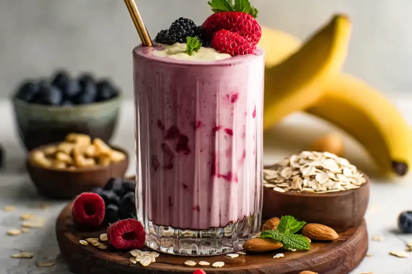 Easy Creamy Breakfast Protein Smoothie Recipe
