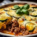 Easy Ground Beef Zucchini Casserole Ready to Serve