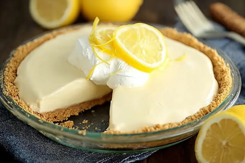 Easy Lemon Cream Pie with Whipped Topping