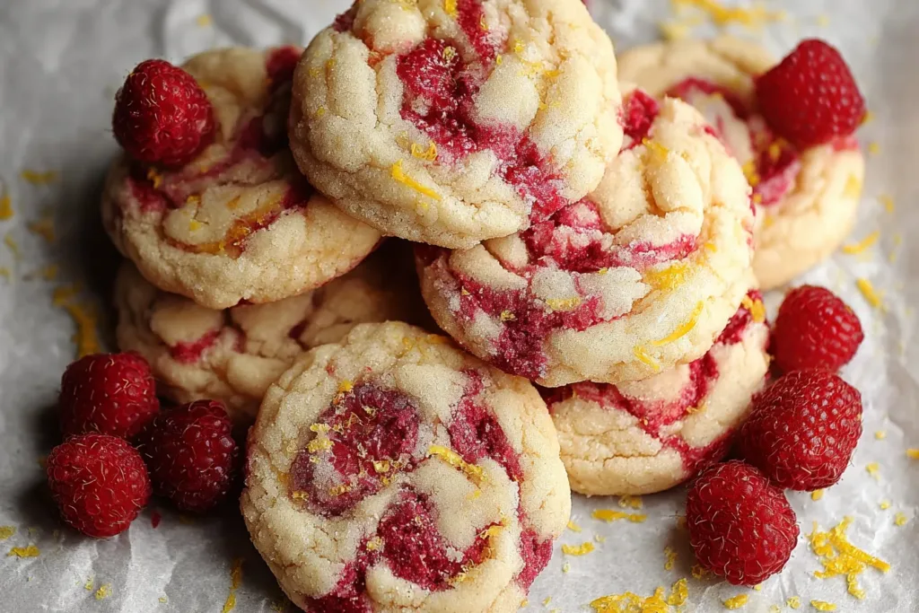 easy lemon raspberry cookies recipe soft chewy sweet tart treat 2 1 Easy Lemon Raspberry Cookies Recipe – Soft, Chewy, Delicious!