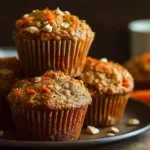 Delicious Easy One-Bowl Carrot Oatmeal Muffins