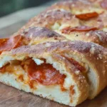 Easy Pepperoni Bread Freshly Baked