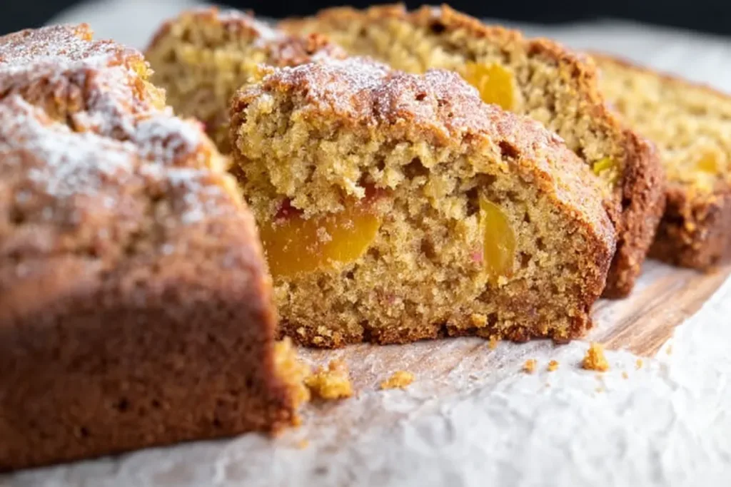 Freshly Baked Easy Spiced Peach Bread