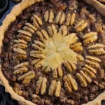 Delicious English Walnut Pie Fresh from the Oven
