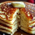 Flourless Cottage Cheese Pancakes on a Plate