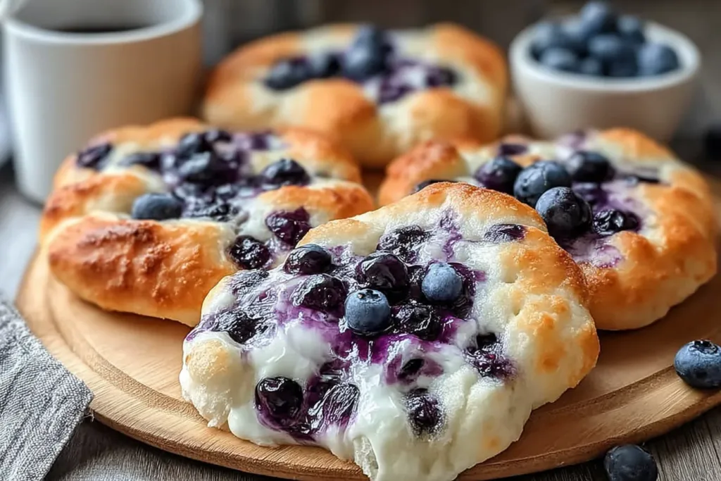 Fluffy Cottage Cheese Blueberry Cloud Bread - Homemade Delight