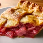 Fresh Rhubarb Pie -- A Slice of Flavorful Delight