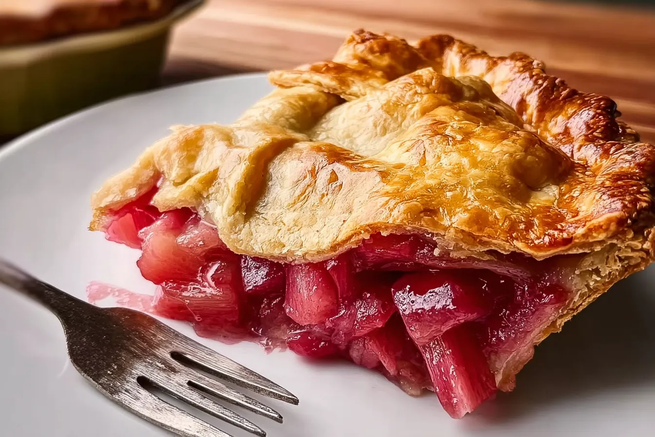 Fresh Rhubarb Pie