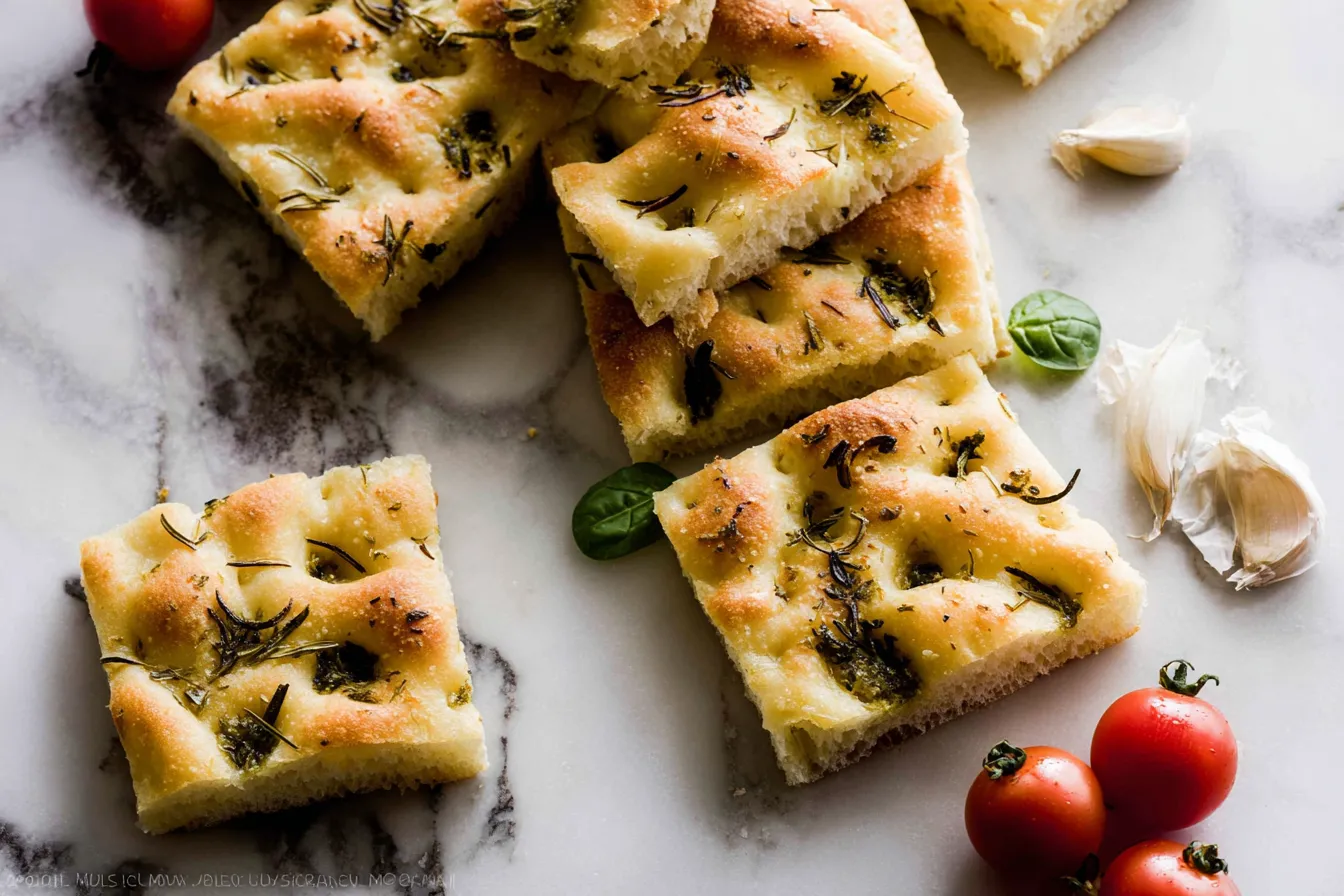 Garlic Rosemary Herb Focaccia