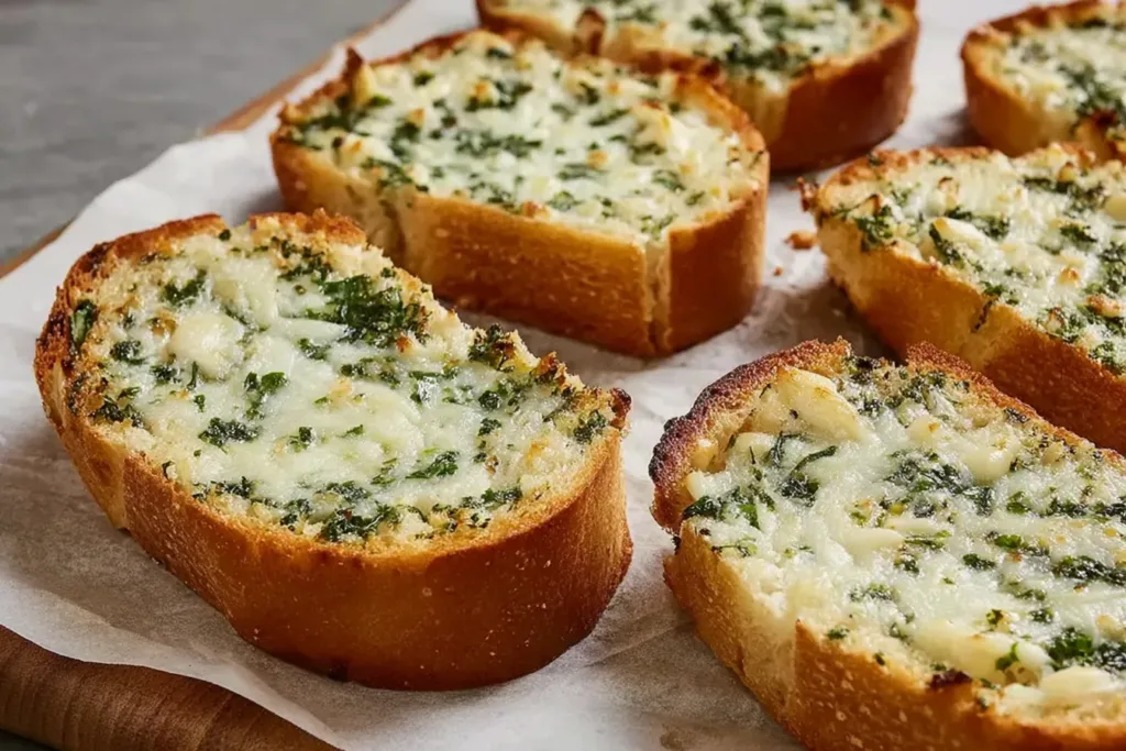 Great Garlic Bread Served Warm with Fresh Herbs