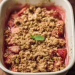 Hairy Bikers Rhubarb Crumble Freshly Baked