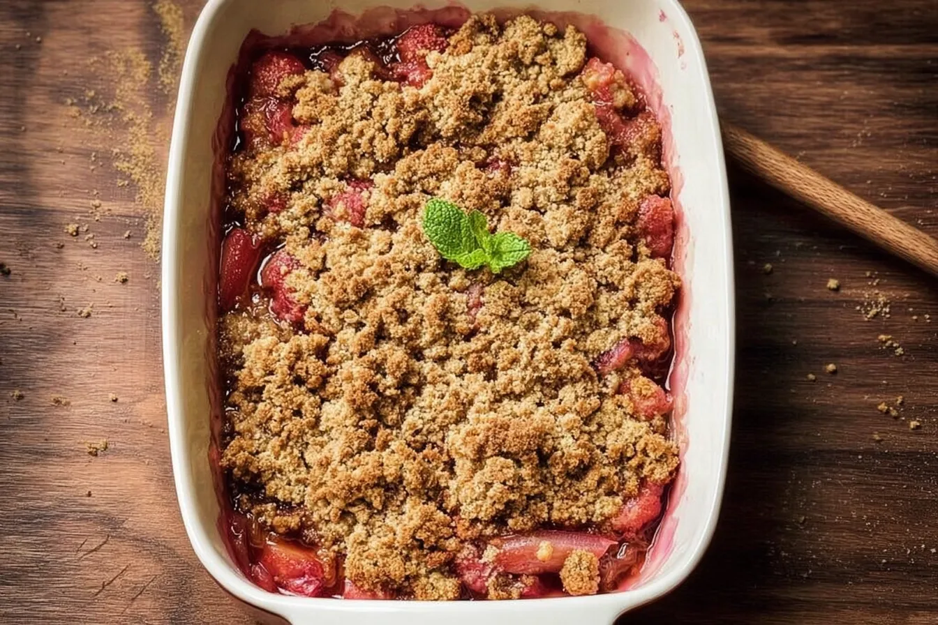 Hairy Bikers Rhubarb Crumble​ Recipe