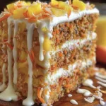 Slice of Hawaiian Carrot Pineapple Cake