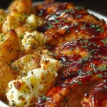 Honey BBQ Chicken Potatoes Plated Delightfully