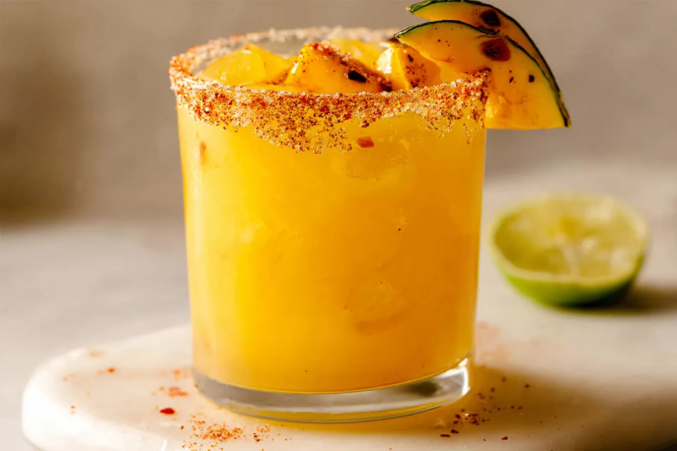 Hot Honey Spicy Mango Margarita 