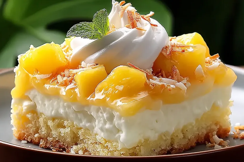 Irresistible Hawaiian Poke Cake Ready to Serve