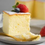 Japanese Cotton Cheesecake Close-Up: Fluffy Perfection