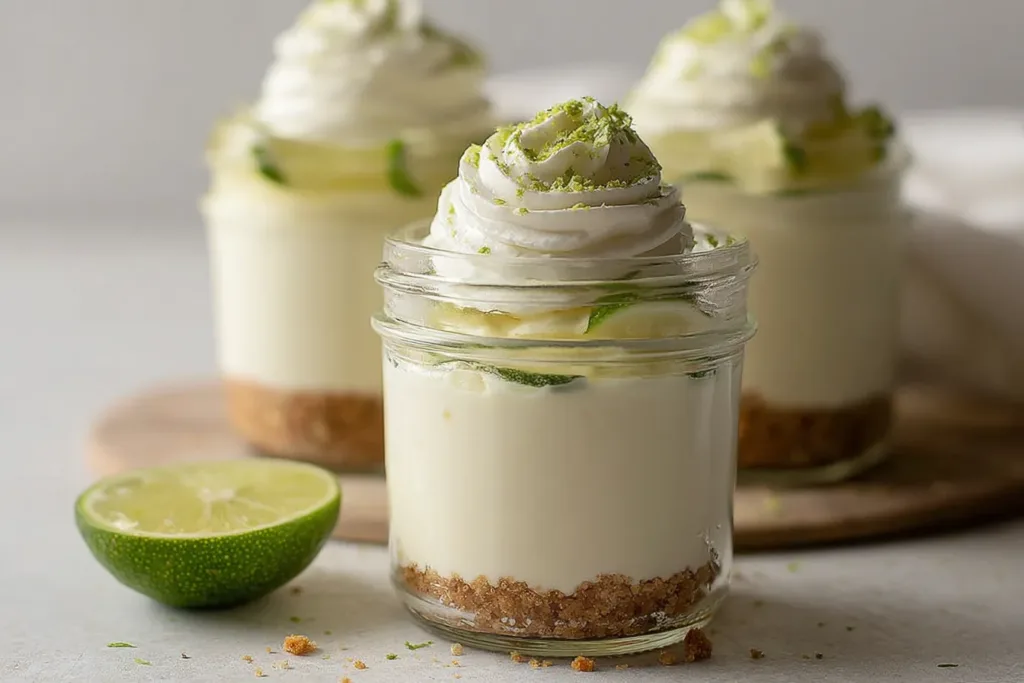 Delicious Key Lime Pie Mason Jars (No Bake)