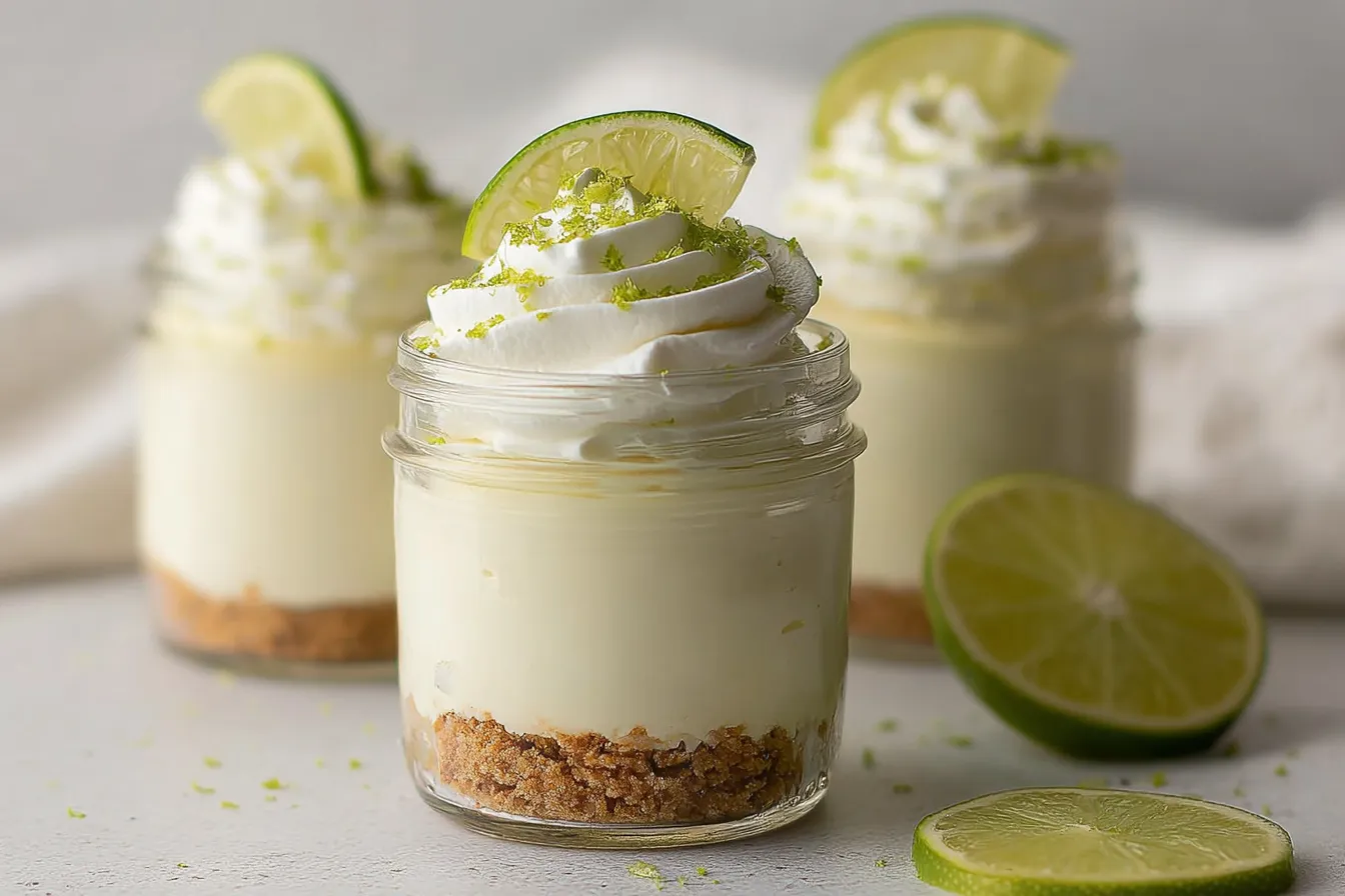 Key Lime Pie Mason Jars (No Bake)