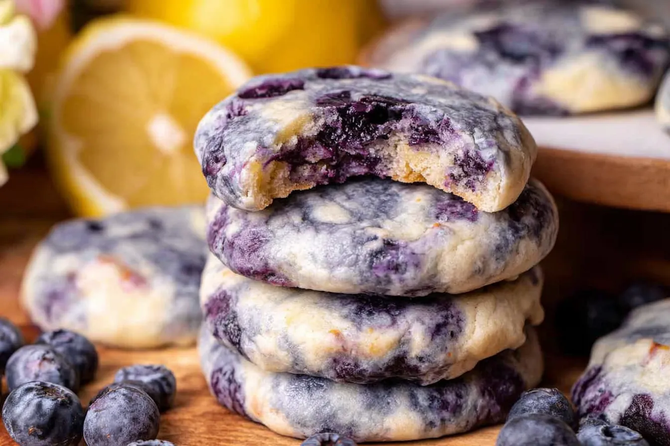 Lemon Blueberry Cheesecake Cookies 