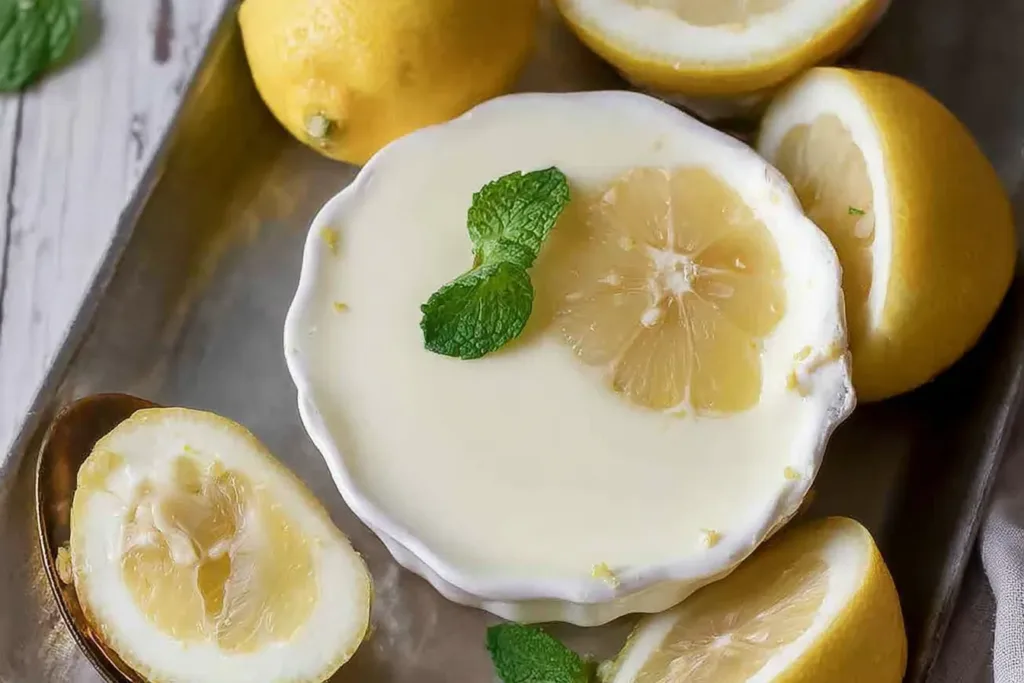 Lemon Posset Dessert in Elegant Glasses