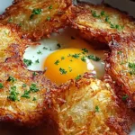 Low Calorie Crispy Hashbrowns on a Plate