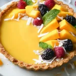 Mango Curd Tart Ready to Serve