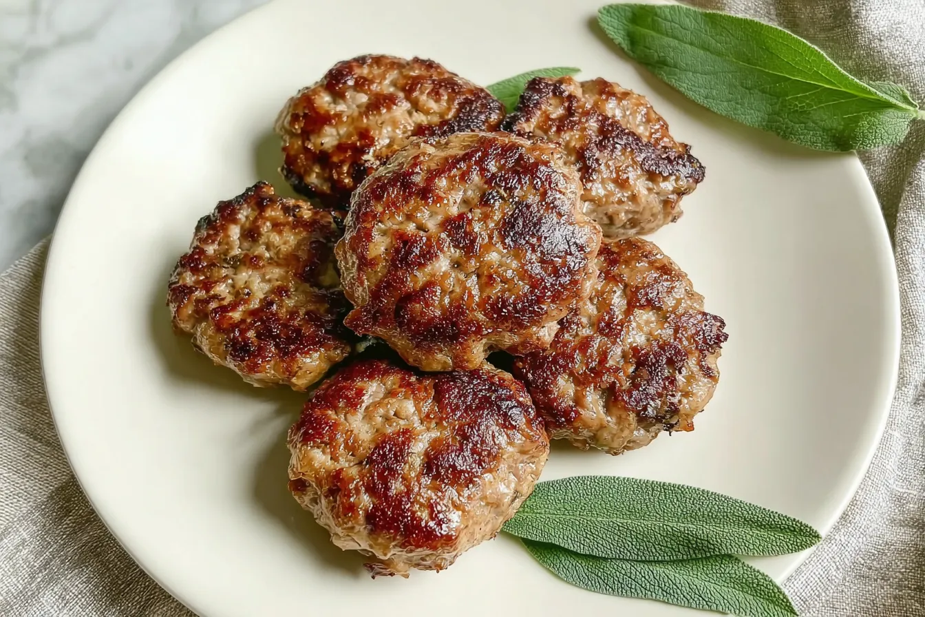Maple Sage Turkey Breakfast Sausage Patties
